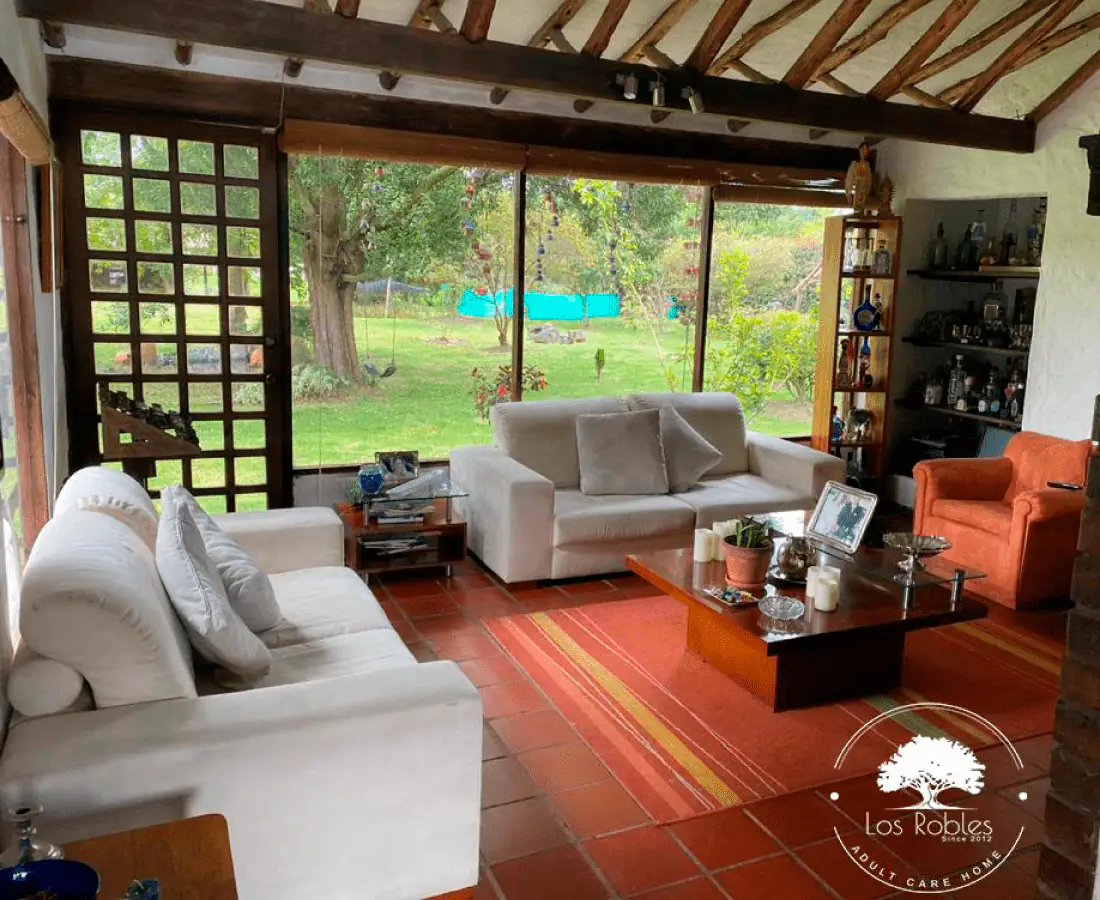 Zona común de Gerontológico Los Robles